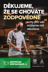 Program Bezpečná restaurace pomáhá od pondělí (ode dneška) udržet restaurace bezpečné a otevřené. Podpoří jej mediální kampaň.